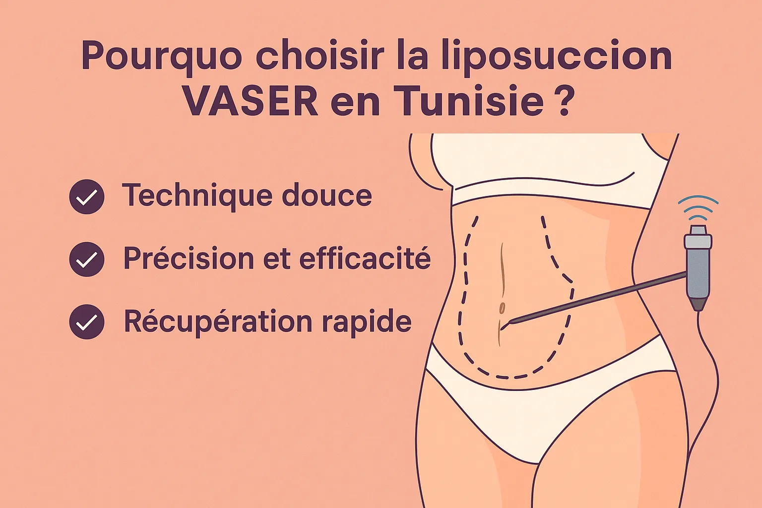 Pourquoi choisir la liposuccion VASER en Tunisie ?