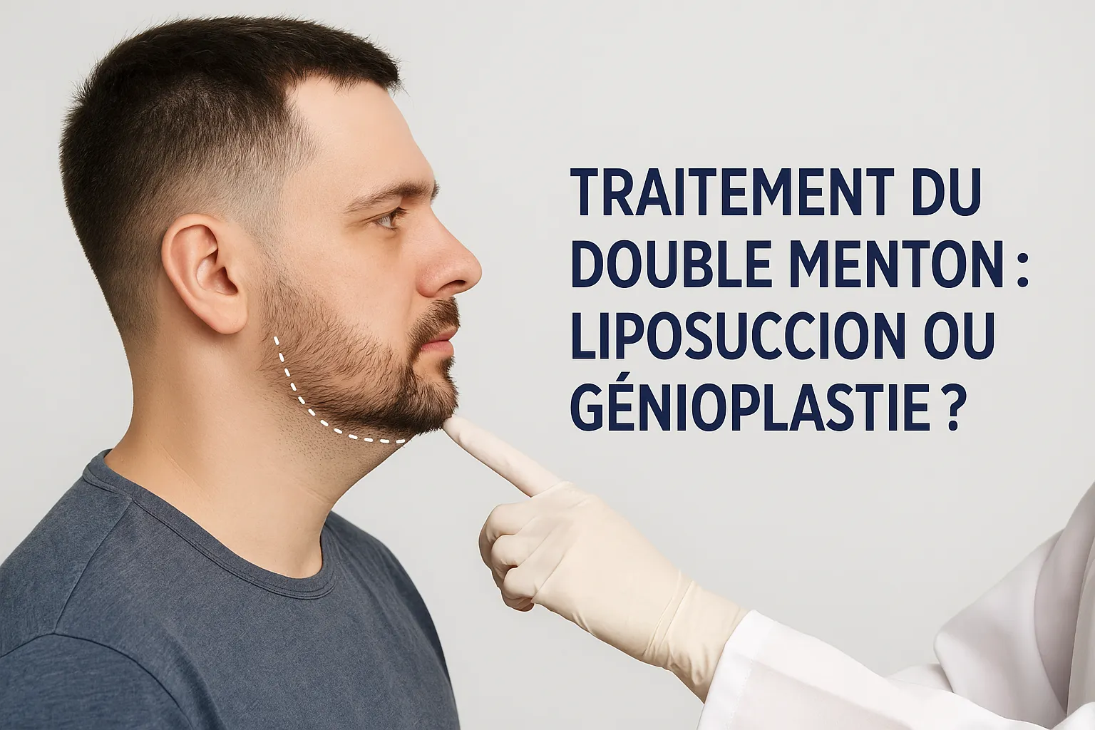 Traitement du double menton : liposuccion ou génioplastie ?