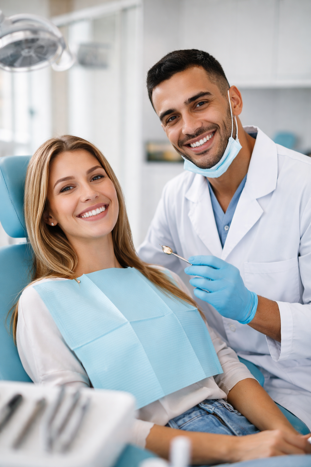 Soins dentaires en Tunisie dans une clinique dentaire moderne avec dentiste spécialisé