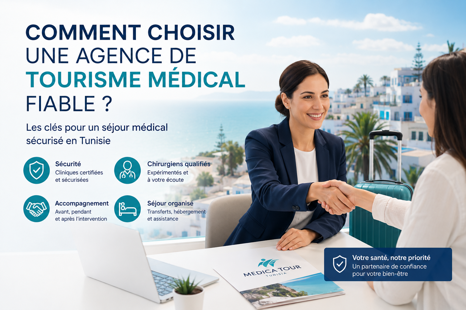Comment choisir une agence de tourisme médical fiable pour une chirurgie esthétique en Tunisie avec accompagnement personnalisé.