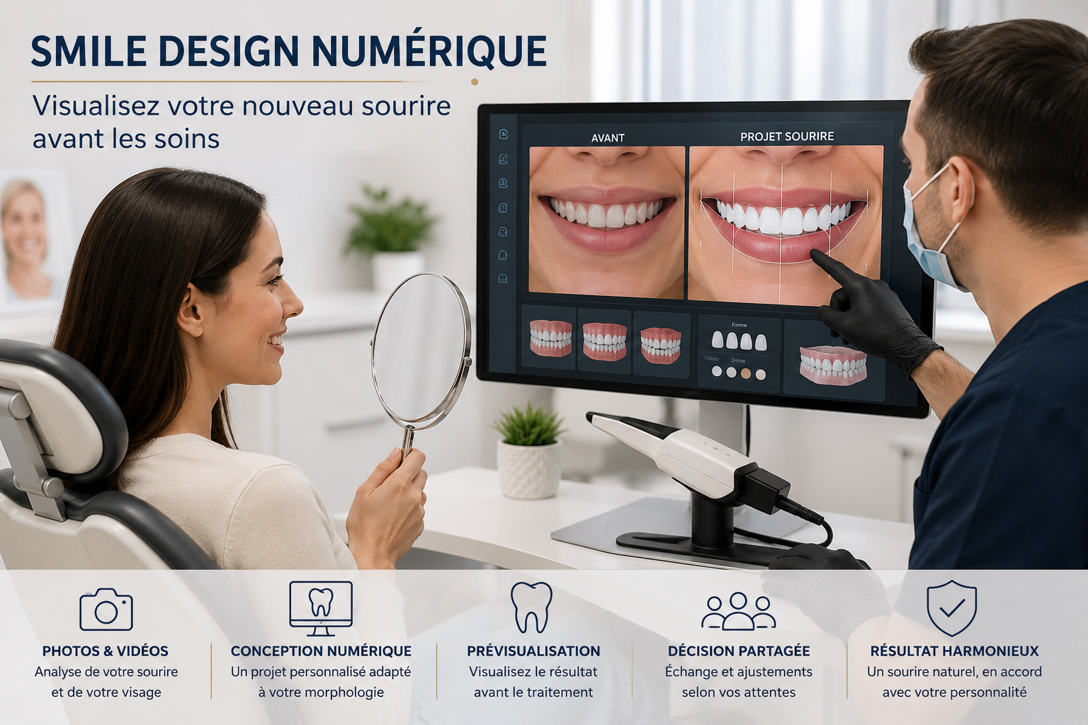 Smile design numérique : peut-on visualiser son nouveau sourire avant les soins ?